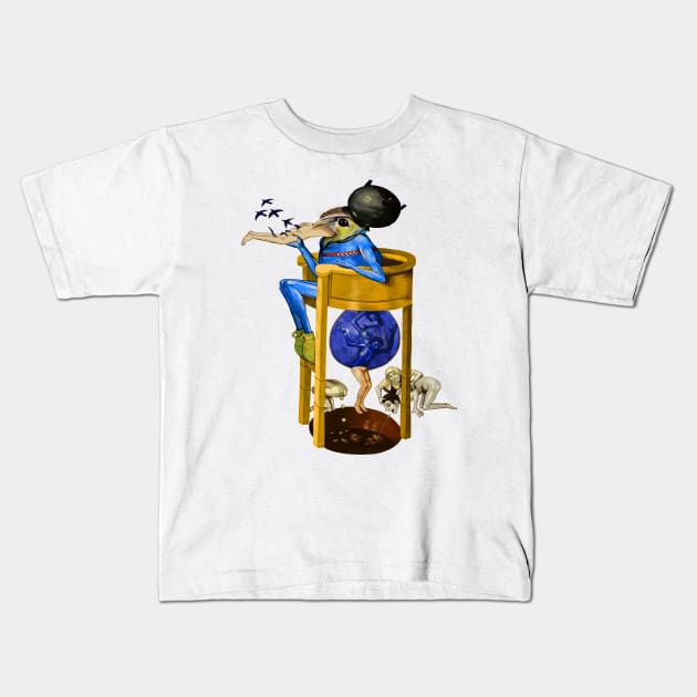 Bosch Bird Kids T-Shirt by Soth Studio